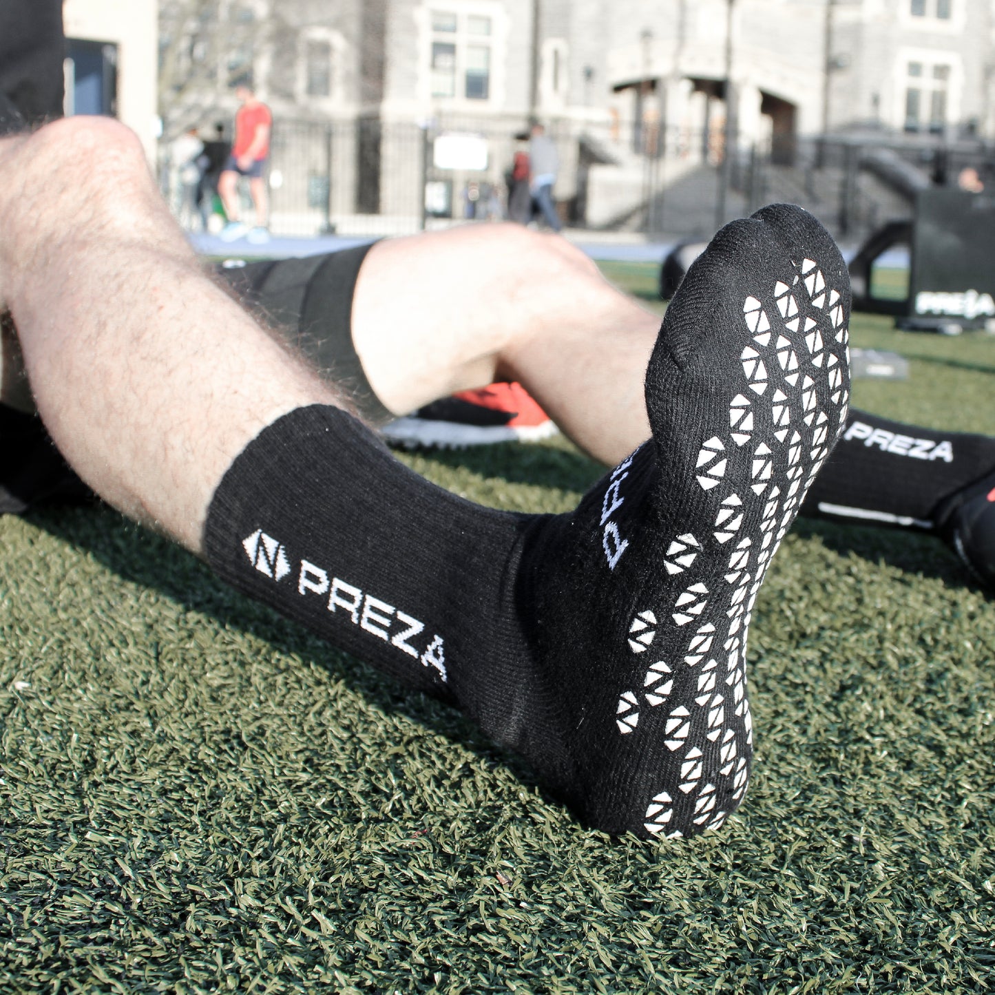 Black Preza Grip Sock showcasing Z-Tec grip